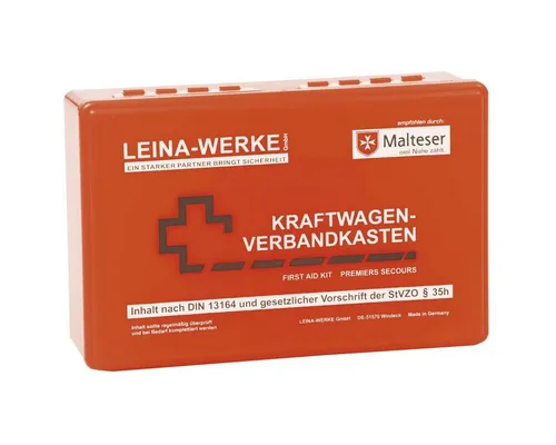Leina-Werke Erste-Hilfe-Set KFZ-Verbandkasten Standard DIN 13164 rot