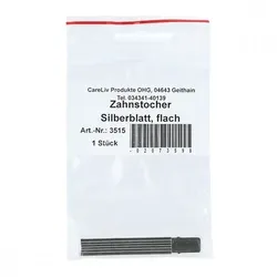 Zahnstocher Silberblatt flach