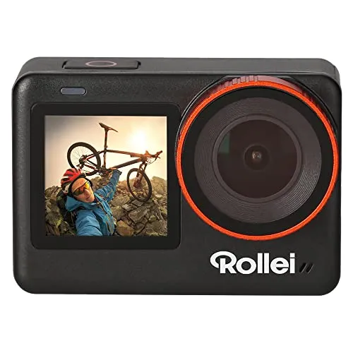 Rollei Actioncam one - 4K Action-Cam mit 60FPS, 5m wasserdicht ohne Gehäuse, umfangreiches Zubehör und brillante Bildqualität