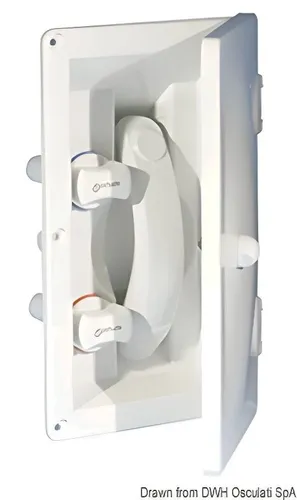 Produktbild WHALE Einbaudusche Duschbox Warm- und Kaltwasser mit & ohne Abdeckung Boot