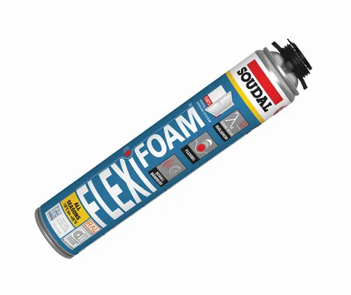 Soudal Flexischaum 750ml PU Pistolenschaum flexibel Soudal Flexifoam Bauschaum