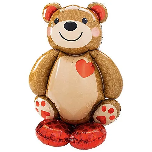 PKT) Airloonz: Big Cuddly Teddy Foil Balloon P70 (34