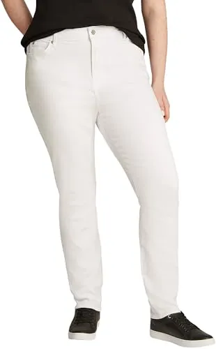 Tommy Hilfiger Curve Skinny-fit-Jeans CRV HARLEM U SKINNY HW CLR - Jeans in Größe 52 mit stoned wash Optik und Tommy Jeans Logo-Badge, perfekt für einen modischen, lässigen Look.