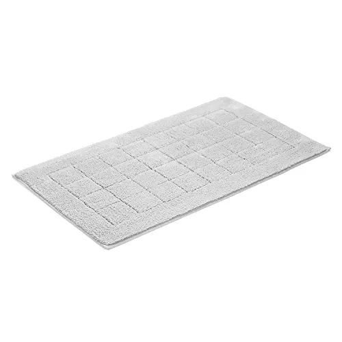 Vossen Badematte Exclusive, 100% Baumwolle grau 60 x 100 cm - Badteppich aus 100% Baumwolle, besonders weich und saugfähig, perfekt für ein gemütliches Badezimmerambiente.