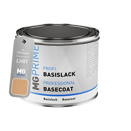MG PRIME Autolack Dose spritzfertig für Volkswagen VW LH8T / H8T / D6 Timorbeige/Timor Beige Basislack 0,5 Liter 500ml