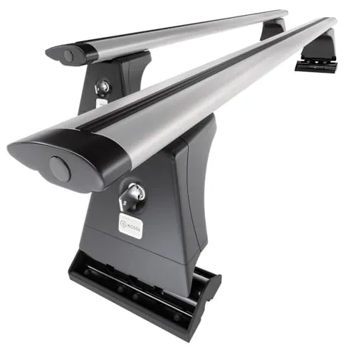 Mossa - Alu-Dachträger kompatibel mit Mercedes-Benz Vito W447 Van (2015- ) - silbern Dachträger Dachgepäckträger - Montagepunkte 2