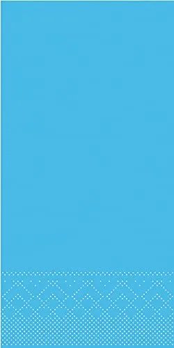 MANK Servietten in AQUABLAU aus 3-lagigem Tissue, 40x40 cm, 1/8 Falz, Premium Einmal-Servietten, 100er-Pack, Maritime Farbe, Ideal für elegante Events & Gastronomie