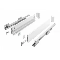 MS Beschläge Teleskopauszug Schubladensystem Weiß - Soft Close Schubkasten-Set - Zubehör für Möbel: Hochwertiges Schubladensystem mit Soft Close-Funktion für sanftes Schließen und langlebige Nutzung.