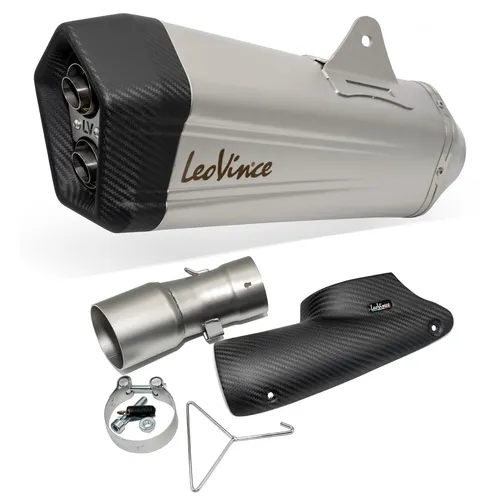 Produktbild Endschalldämpfer LeoVince SLIP-ON SBK LV-12, Edelstahl, Carbon Kappe