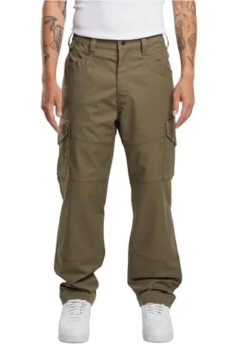 Brandit Tactical Pants Ripstop - Olive, Größe M - Arbeitshosen aus robustem Ripstopmaterial für hohen Tragekomfort, ausgestattet mit zahlreichen praktischen Taschen und verstärktem Kniebereich.