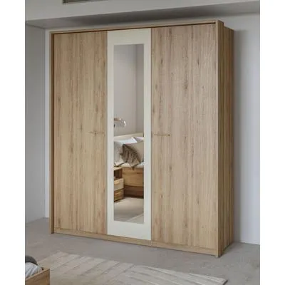 Home affaire Kleiderschrank Bitry mit Spiegeltüren