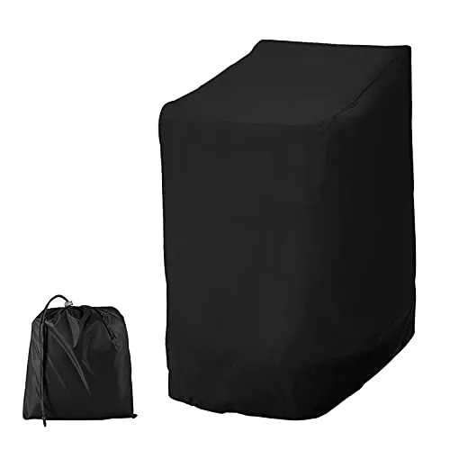 Hands DIY Gartenstühle Schutzhülle, 114 * 85 * 65cm, 210D Oxford, Stapelstühle Abdeckung Wasserdicht, Winddicht, UV-Beständig, Abdeckung für Stapelstühle, Schutzhülle für Gartenstuhl (1 Stück)