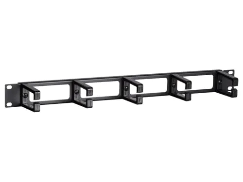 Zoll Kabelführungsleiste Kunststoff - 1 HE 19 - Optimaler Kabelschutz für Computer- & Server-Racks, sorgt für Ordnung und Sicherheit im Serverraum.