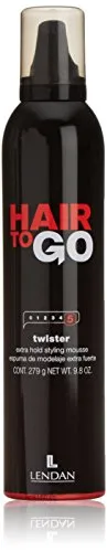 LENDAN Twister Hair To Go Schaum, 405 ml, extra starker Halt, lange Haltbarkeit, definierte Locken, Wärmeschutz, verleiht dem Haar Körper und Volumen, Verpackung kann variieren
