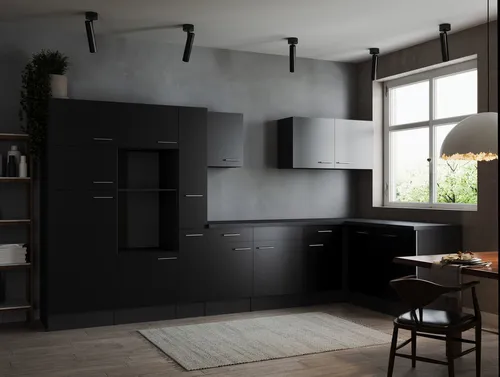 Respekta Eckküche Oliver - Grau/Schwarz, Metall, 2 Schubladen - Praktische Eckküche Oliver in Grau und Schwarz, aus robustem Metall. Flexibel aufbaubar, ideal für kleine Räume. Mit 2 Schubladen bietet sie ausreichend Stauraum und überzeugt durch modernes Design.