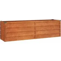 vidaXL Hochbeet Rostig 160x40x45 cm Cortenstahl - Garten-Zubehör: Hochbeet aus langlebigem Cortenstahl, korrosionsbeständig und wartungsarm. Ideal für Pflanzenliebhaber mit viel Platz für Gemüse, Kräuter und Blumen.