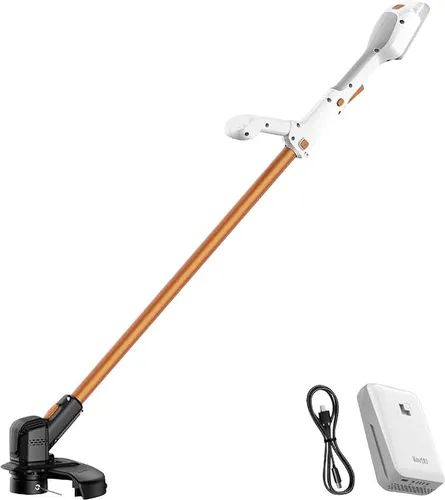 Litheli Akku-Rasentrimmer U20 20V 2.0Ah SE - Rasentrimmer mit 25cm Schnittkreis, inklusive Akku und USB-C Ladekabel für effizientes Arbeiten im Garten.