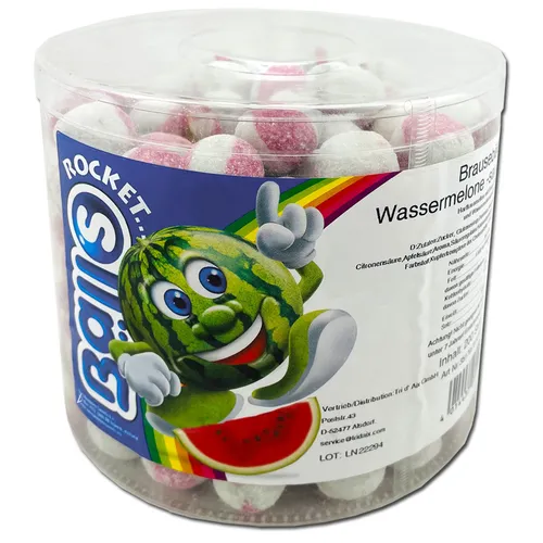 Rocket Balls Brausebälle Wassermelone 200 Stück 9,53€/1kg