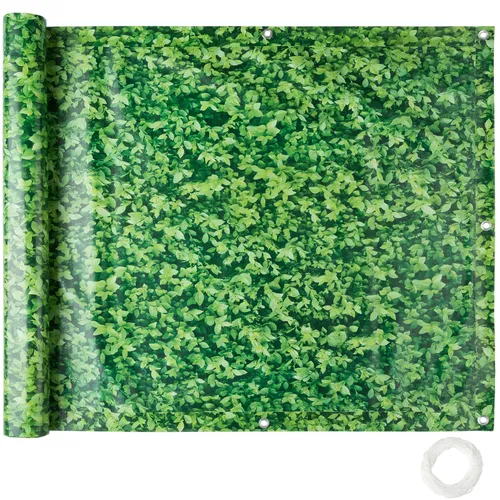 Balkon Sichtschutz - PVC Windschutz Sichtblende 6 x 0,75/0,9m - Sicht-, Wind- & Lärmschutzwände, schmutzabweisend und reißfest für optimalen Schutz auf Ihrem Balkon.