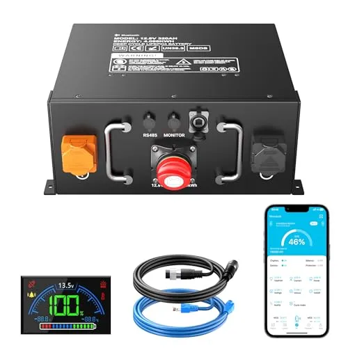 Mjbsan 12V 320Ah LiFePO4 Batterie mit BMS