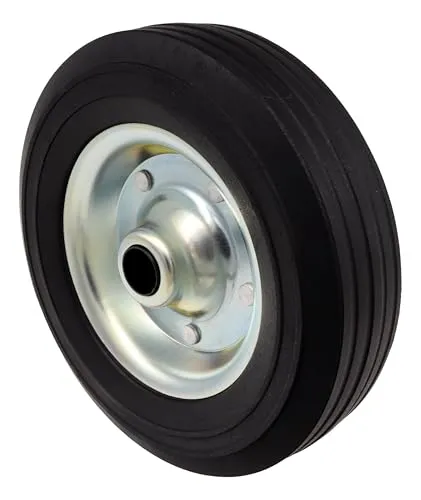Vollgummi Ersatzrad 200 x 60 mm für Anhänger Stützrad Bugrad Trailer Stahl Felge verzinkt passend für Winterhoff, Alko Knott etc.