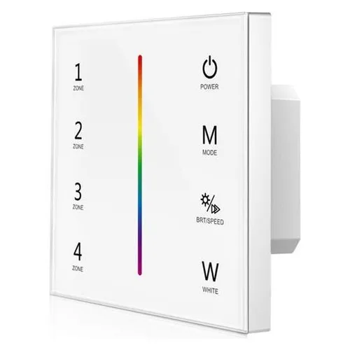 DOTLUX 4Zonen Touchpanel für DMX - Sonstige Elektroinstallationsartikel, 4-Zonen Touchpanel mit Fusion Technology für mehrfarbige Anwendungen, kompatibel mit DMX-Decodern aller Hersteller.