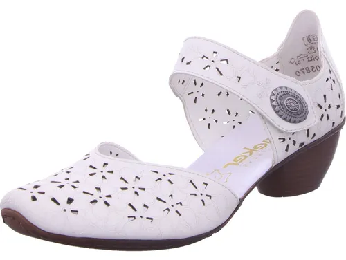 Rieker Pumps weiß 38 EU - Elegante Pumps in Größe 38 EU, aus hochwertigem Leder, ideal für jeden Anlass und besonders bequem für den ganzen Tag.
