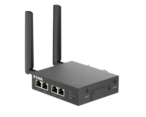 D-Link DWM-314-T 4G Multi-Connect Modem Router - Industrie-Router mit LTE Cat.4, bietet bis zu 150 Mbps Downloadgeschwindigkeit, ideal für M2M- und IoT-Anwendungen. Robustes Design für raue Umgebungen und einfache Plug & Play Installation.
