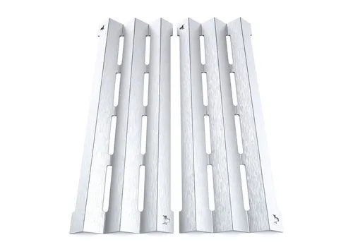 tuning-art Grillerweiterung GA21 Brennerabdeckung Set V2A Edelstahl für Napoleon Triumph T325 - Grillgestelle mit passgenauer Brennerabdeckung aus hochwertigem Edelstahl. Schützt Brenner vor Fett und sorgt für gleichmäßige Wärmeverteilung. Einfache Installation und einzigartiges Bullendesign!