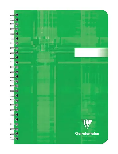 CLAIREFONTAINE Notizbuch Clairefontaine Spiralbuch A5 F-lineatur 50Bl