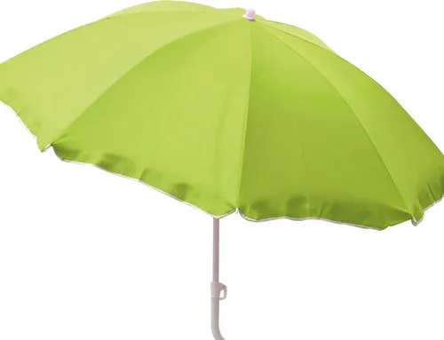 Strandschirm knickbar ca. 160 cm aus Polyester mit UV-Schutz und Mast