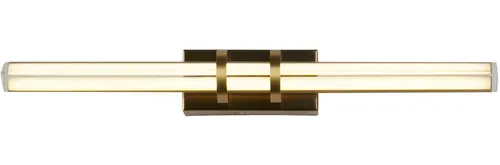 Searchlight LED Wandleuchte Parma - Elegante Wandlampe in Satinmessing und klarem Glas - Die stilvolle LED-Wandlampe Parma überzeugt durch ihr modernes Design aus Satinmessing und klarem Glas. Ideal für zeitgemäße Räume und mit IP44-Zertifizierung für vielseitige Einsatzmöglichkeiten.