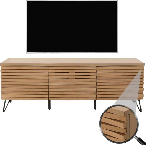 TV-Rack MCW-M49, Lowboard TV-Schrank mit 3D-Design
