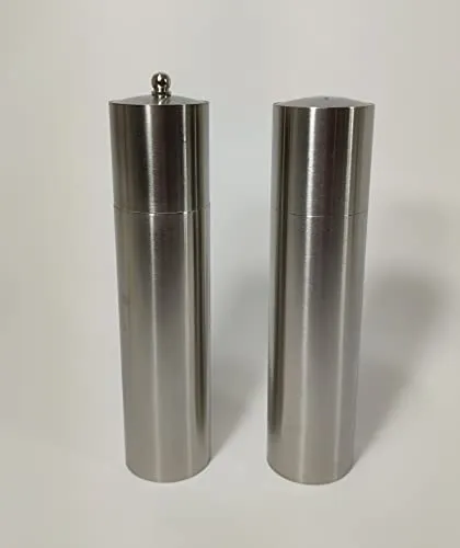 Edelstahl Salz & Pfeffer-Set H20cm Pfeffermühle Salzmstreuer Geschenk