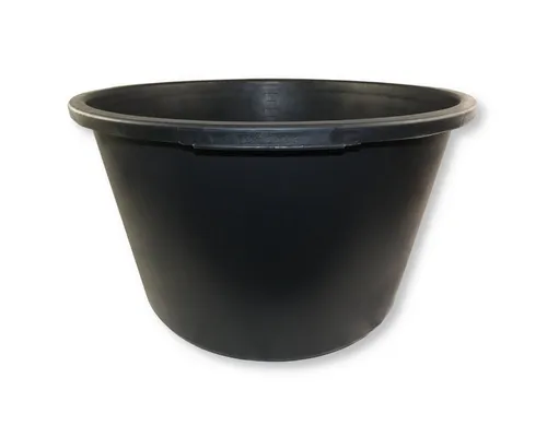 DEWEPRO Baueimer 90 Liter - Mörtelkübel für Garten und Baustelle - Mörtelkübel mit 90 Litern Kapazität, extra stabil für schwere Einsätze, ideal für Mörtel und Putz. Gut lesbare Skalierung für präzise Dosierung.