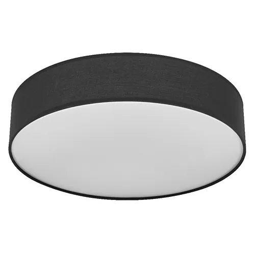 LEDVANCE ORBIS PARIS Deckenleuchte 400mm, schwarz - Moderne Deckenleuchte mit Stoffschirm und E27-Sockel, ideal für individuelle Beleuchtung mit smarter Lampe, perfekt für Wohnräume und Büros.