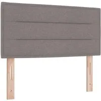 vidaXL Kopfteil Linien-Design Taupe 80 cm - Kopfteil für Betten, höhenverstellbar für optimalen Komfort und modernes Design in taupe, ideal für elegante Schlafzimmergestaltung.