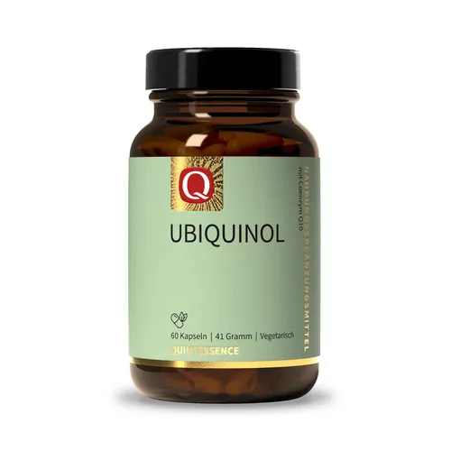 Ubiquinol Kapseln 60 Stück - Nahrungsergänzungsmittel für allgemeines Wohlbefinden, glutenfrei, laktosefrei und vegetarisch – ideal für eine gesunde Lebensweise.