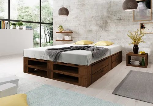 Betten & Bettgestelle Braun von Lermowood