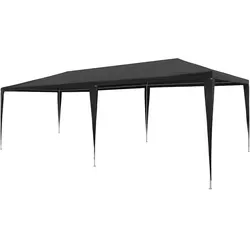 vidaXL Partyzelt 3x6m PE Anthrazit - Pavillon für Gartenfeste, UV- und wasserbeständig, stabiler Stahlrahmen, ideal für Outdoor-Events.