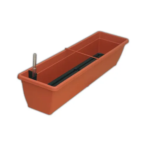 Geli Blumenkasten AQUA TOSCANA Wasserspeicher Balkon 60 cm terracotta