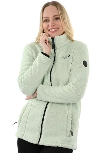 Arctic Seven Damen Fleecejacke - Leicht und Flauschig für den Outdoor-Einsatz - Funktionsjacken: Hochwertige Fleecejacke mit atmungsaktivem Sherpa-Material, ideal für Outdoor-Aktivitäten und kühle Tage.