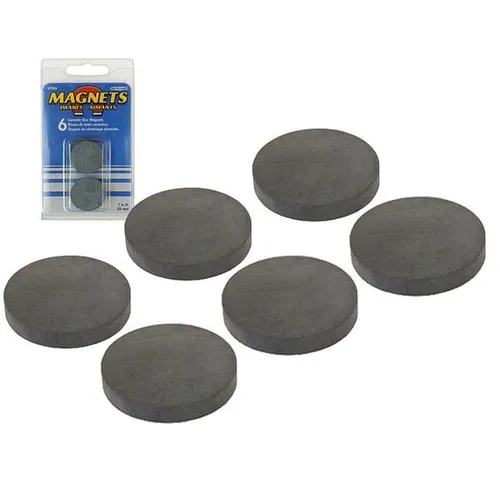 Magnet Set, 6 runde Magnete, Starke Keramikmagnete rund Magnetset