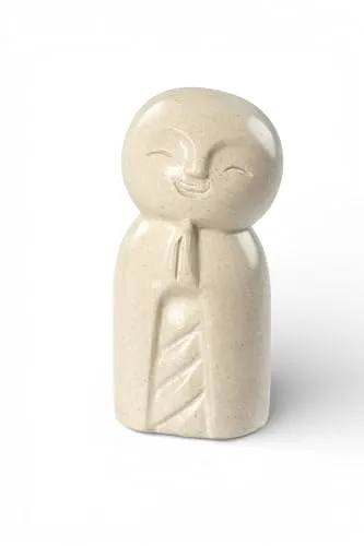 FaHome Jizo Figur – Wetterfeste Zen Mönch Skulptur für Garten und Wohnzimmer