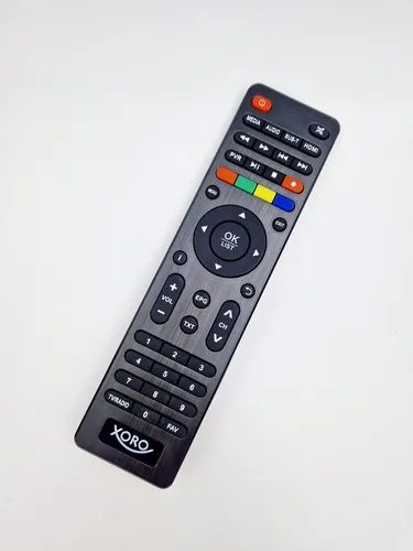 Original Fernbedienung XORO für HRT7622, HRT8730, HRT8729, HRT8770, HRT8772 - Fernbedienung ERS600311, kompatibel mit mehreren XORO Receivern, ideal für einfache Steuerung Ihrer TV-Erlebnisse.