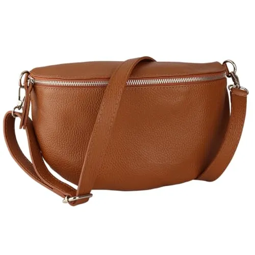 MIRROSI® Bauchtasche Damen in braun von MIRROSI