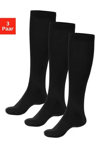 Bench. Kniestrümpfe Herren Wollkniestrümpfe, uni, weicher Abschluss (Packung, 3-Paar, Gr. 39-42 bis 47-48) Herrenkniestrümpfe mit wärmender Wolle