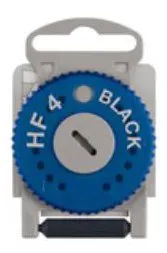 HF-4 Black Cerumenfilter für Hörgeräte (Blau - Linke Seite)