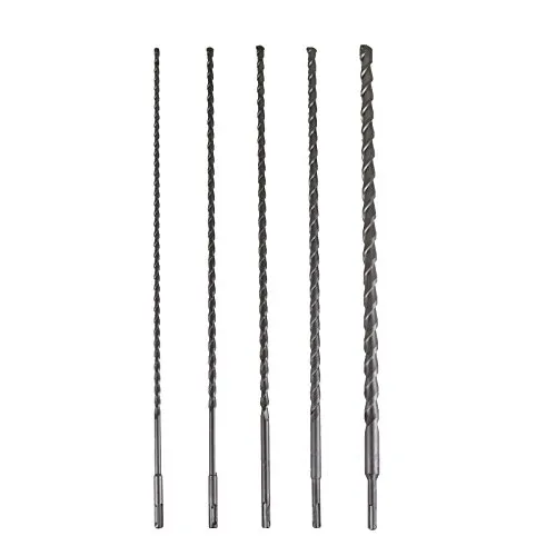 SDS Plus Steinbohrer Satz 5tlg. 60cm - Robuste Bohrer für Beton und Mauerwerk - Bohrer Set für Gestein, Beton und Mauerwerk, 5-teilig mit 60 cm Länge, ideal für professionelle Anwendungen und hohe Ansprüche.
