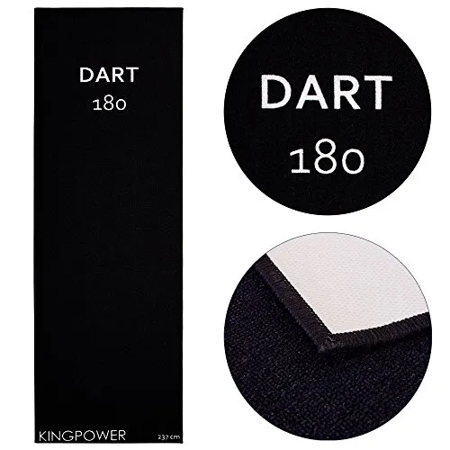 Kingpower Dartmatte 237x80 cm - Dart Turnier Matte von Kingpower für ein professionelles Spielerlebnis. Rutschfeste Unterseite und keine Bodenmarkierungen nötig – ideal für Steel- und Softdart.